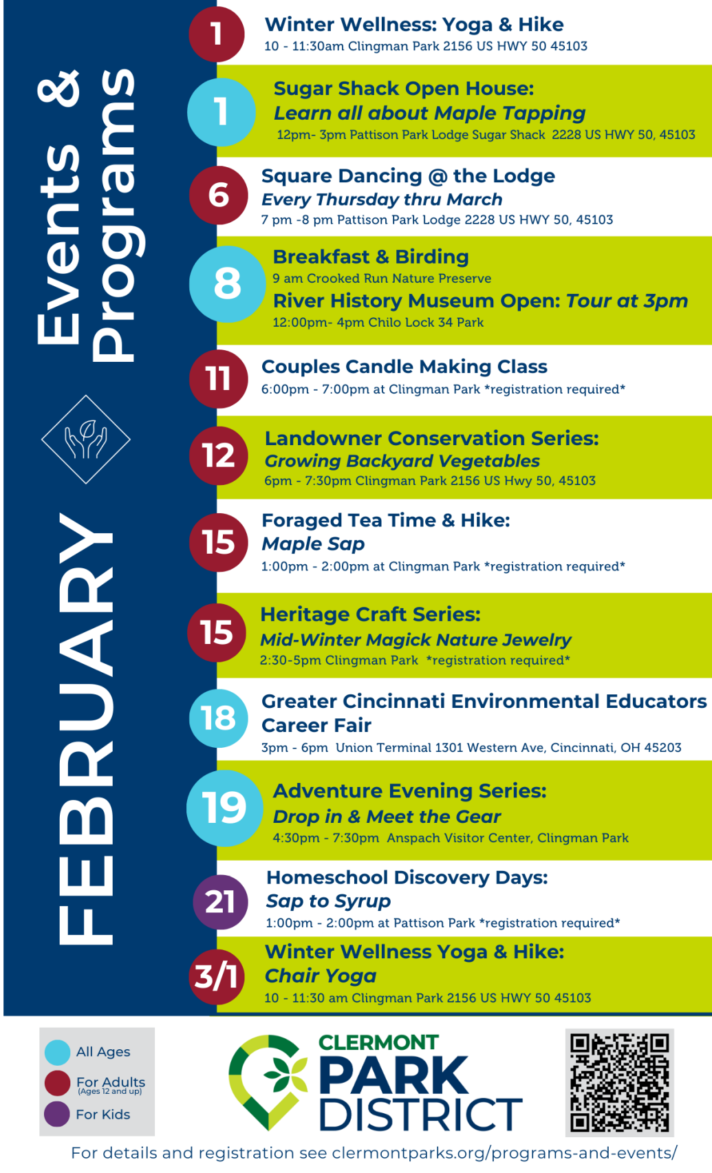 Join us for these Events in February!